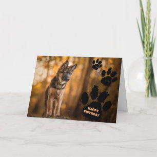 De Duitse herderspuppy verjaardagskaart Kaart