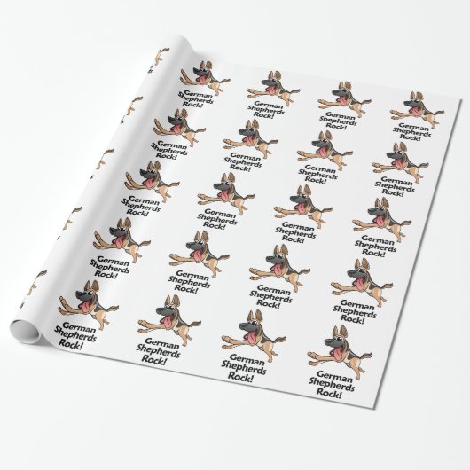 De Duitse herds Rock! Cadeaupapier (Uitgerold)