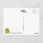 De Duitse iris - illustratie Briefkaart (Achterkant)