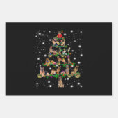 De Duitse kerstboom, bedekt door vlieglicht Inpakpapier Vel (Voorkant)