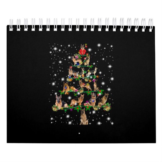 De Duitse kerstboom, bedekt door vlieglicht Kalender (Hoes)