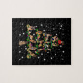 De Duitse kerstboom, bedekt door vlieglicht Legpuzzel (Horizontaal)