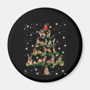 De Duitse kerstboom, bedekt door vlieglicht Magneet