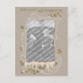 De Duitse Kerstkaart PC van het Lijst van de Foto Feestdagenkaart (Voorkant)