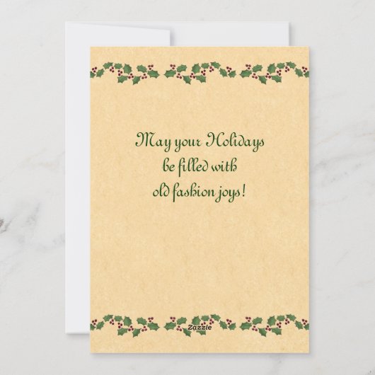 De Duitse Kerstkaart van de Fee van de Kerstman (Achterkant)