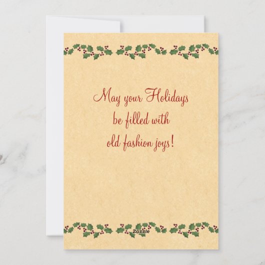 De Duitse Kerstkaart van de Kerstman (Achterkant)