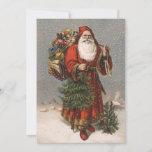 De Duitse Kerstkaart van de Kerstman<br><div class="desc">Vintage vlakke Kerstkaarten voor zaken of persoonlijk. De oude die Afbeeldingen van de modeVakantie veel liefs voor de beste drukkwaliteit worden hersteld. De Victoriaans Kerstkaarten zijn speciaal en uniek. Voeg gemakkelijk uw eigen groet toe om te personaliseren.</div>