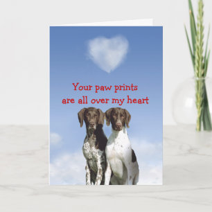 De Duitse Kortharige Kaart van de Kalverliefde van