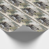 De Duitse kortharige pointer of Deutsch Kurzhaar Cadeaupapier (Hoek)