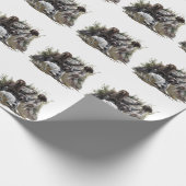 De Duitse kortharige pointer of Deutsch Kurzhaar Cadeaupapier (Hoek)