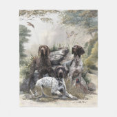 De Duitse kortharige pointer of Deutsch Kurzhaar Fleece Deken (Voorkant)
