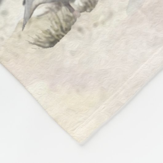 De Duitse kortharige pointer of Deutsch Kurzhaar Fleece Deken (Hoek)