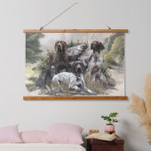 De Duitse kortharige pointer of Deutsch Kurzhaar Hangend Wandkleed (Slaapkamer)