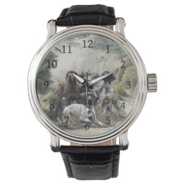 De Duitse kortharige pointer of Deutsch Kurzhaar Horloge