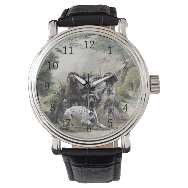 De Duitse kortharige pointer of Deutsch Kurzhaar Horloge (Voorkant)