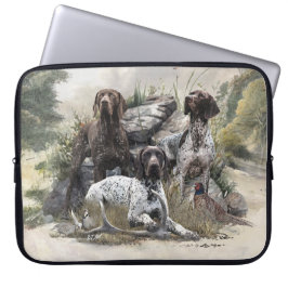 De Duitse kortharige pointer of Deutsch Kurzhaar Laptop Sleeve