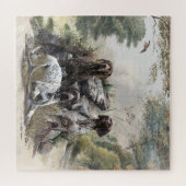 De Duitse kortharige pointer of Deutsch Kurzhaar Legpuzzel (Horizontaal)