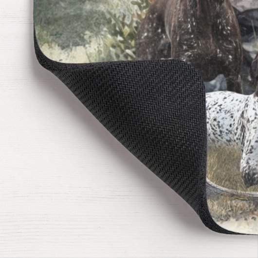 De Duitse kortharige pointer of Deutsch Kurzhaar Muismat (Hoek)