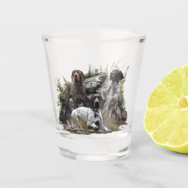 De Duitse kortharige pointer of Deutsch Kurzhaar Shot Glas