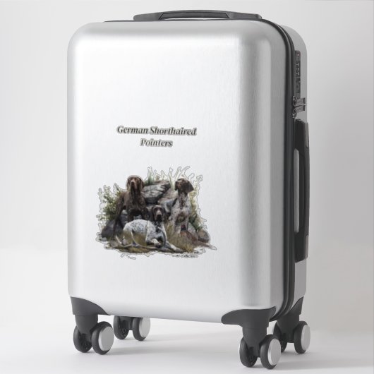 De Duitse kortharige pointer of Deutsch Kurzhaar Sticker (Koffer)