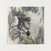 De Duitse kortharige pointer of Deutsch Kurzhaar Wandkleed (Voorkant (horizontaal))