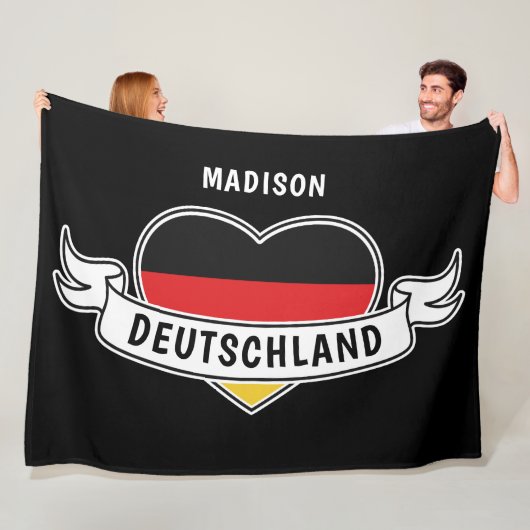 De Duitse liefdesnaam fleece dekens (In situ)