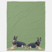 DE DUITSE SCHEPERING FLEECE DEKEN (Voorkant)