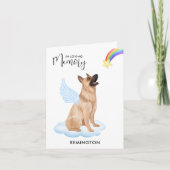 De Duitse Shepherd Dog Angel Pet verloor sympathie Kaart (Voorkant)