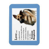 De duitse Shepherd Love is Magneet (Verticaal)
