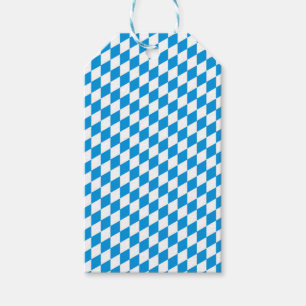 de Duitse staat beieren - het patroon van de vlagk Cadeaulabel