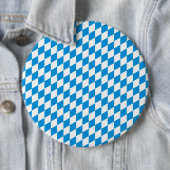 de Duitse staat beieren - het patroon van de vlagk Ronde Button 6,0 Cm (In situ)