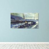 De Duitse U 56 gezonken door Grozovoi Canvas Afdruk (Insitu (Houten vloer))