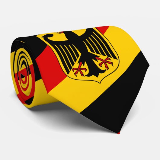 De Duitse vlag en Duitsland reizen, bedrijven en s Stropdas (Opgerold)