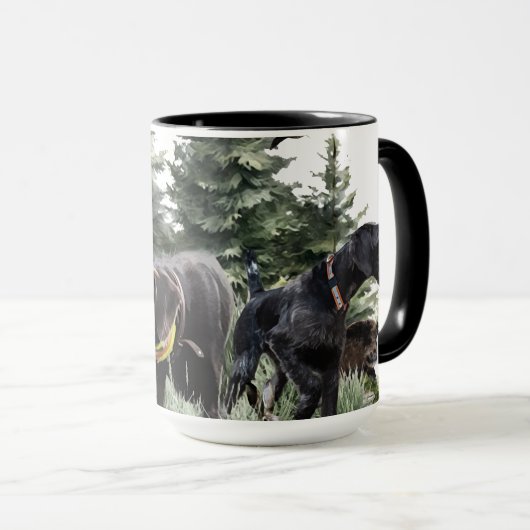 De Duitse Wirehaired Pointers, Art Mok (Voorkant rechts)