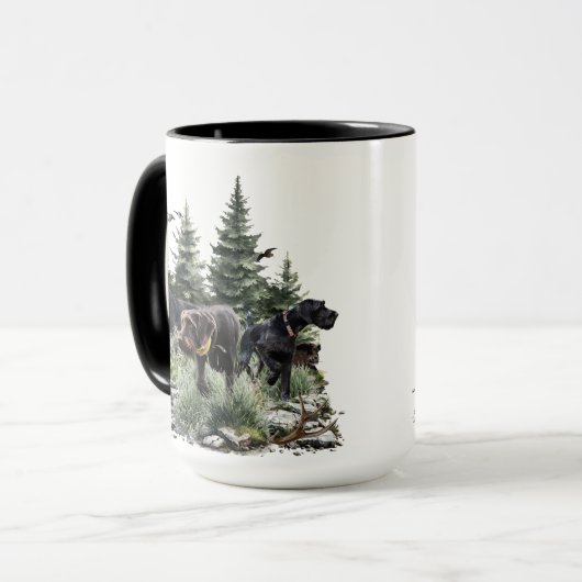 De Duitse Wirehaired Pointers, Art Mok (Voorkant links)