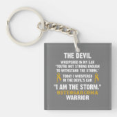 De duivel ben ik de Storm-waander T-shirt Sleutelhanger (Voorkant)