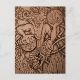 De duivel briefkaart