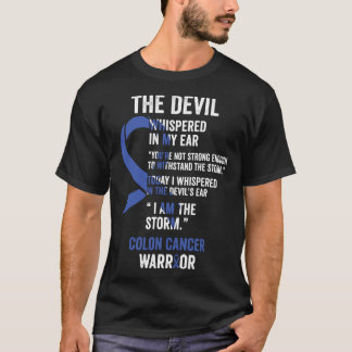 De duivel- Colon Cancer Awareness Support Ribbon T-shirt