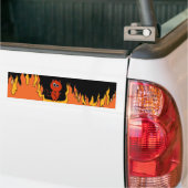 De duivel deed het. bumpersticker (Op Truck)