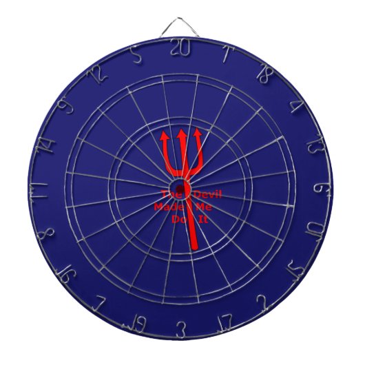 De duivel deed het. dartbord (Voorkant)