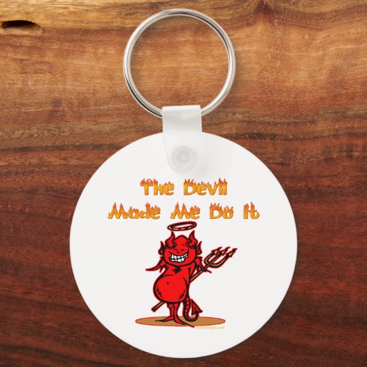 De duivel deed het. sleutelhanger (Achterkant)