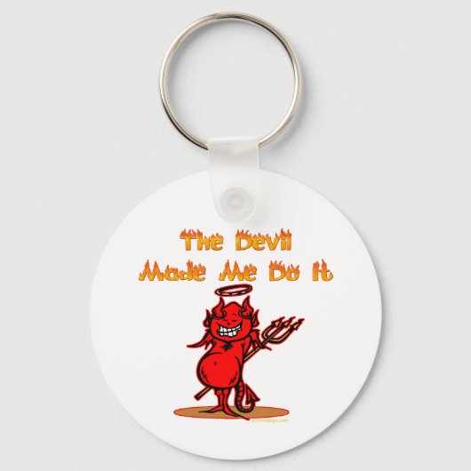 De duivel deed het. sleutelhanger (Achterkant)