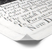 De Duivel die de paus in Chains leidt, 1680 Poster (Hoek)