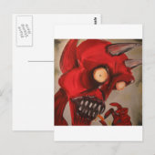 De duivel eet kaaspufjes briefkaart (Voorkant / Achterkant)