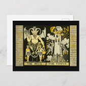 De duivel en de toren briefkaart (Voorkant / Achterkant)