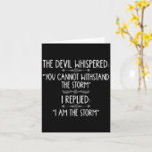 De duivel fluisterde dat je de Ik-niet kunt weerst Kaart (Gele Bloem)