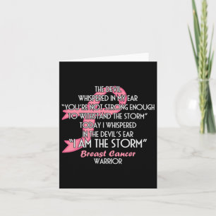 De duivel fluisterde in mijn oor: Ik ben het Storm Kaart