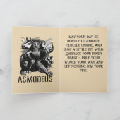 De duivel gepersonifieerd illustratie Asmodeus Kaart (Binnen)