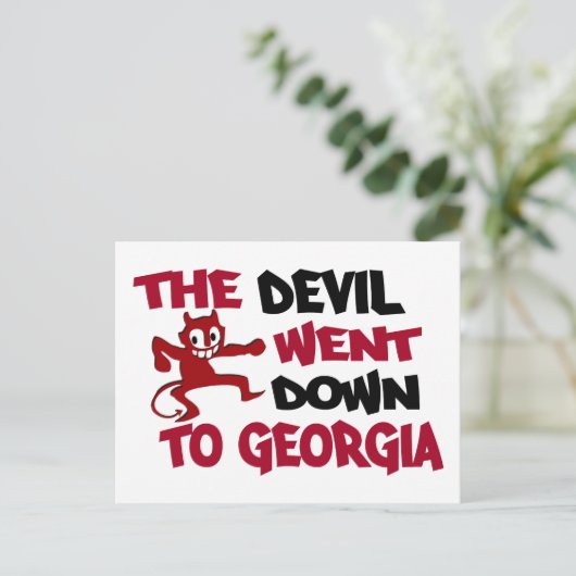 De duivel ging naar Georgië Briefkaart (Staand voorkant)