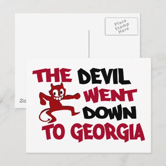 De duivel ging naar Georgië Briefkaart (Voorkant / Achterkant)